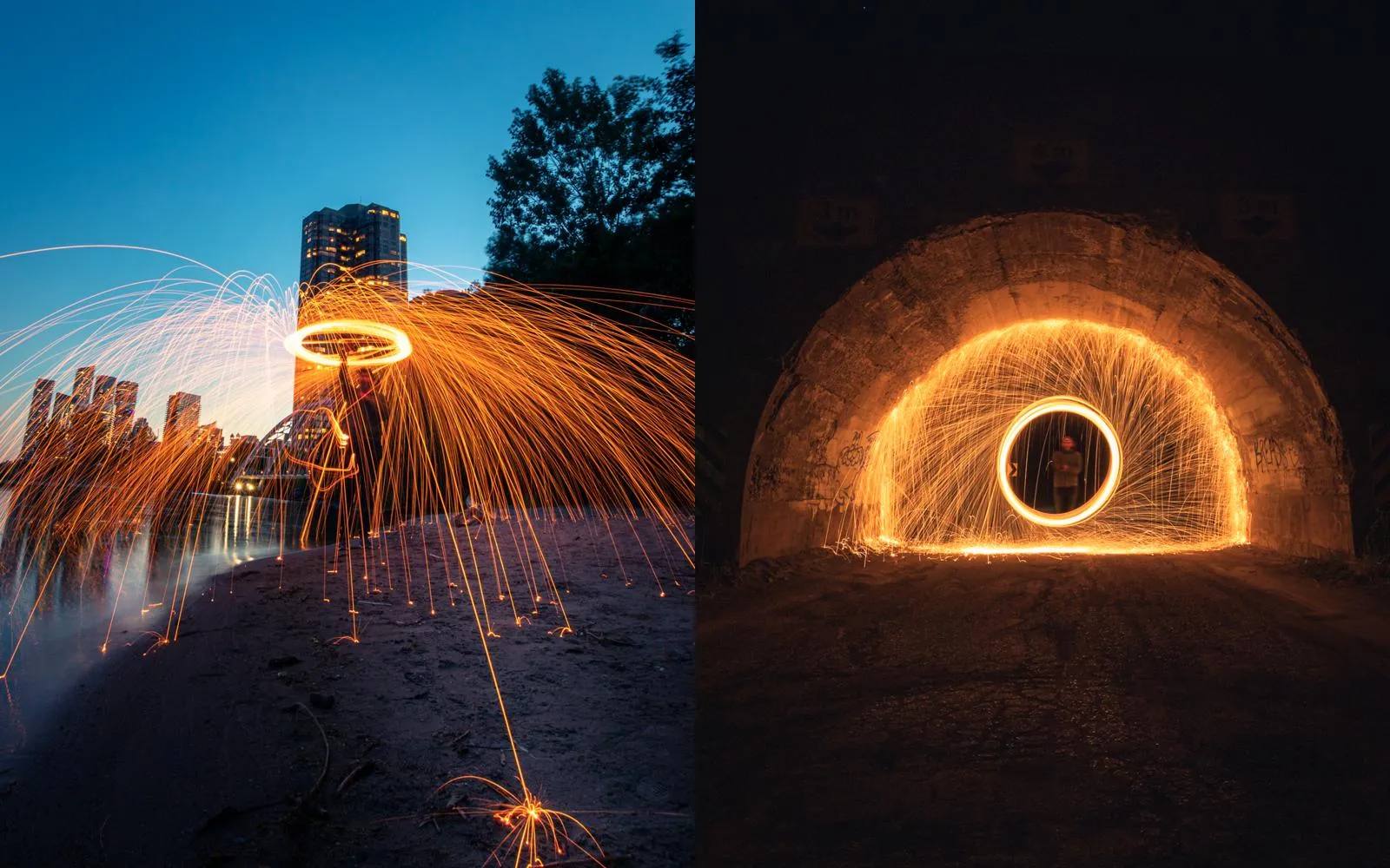 Light Painting and Steel Wool Photo Walk Workshop with Scott Visscher in Toronto (Fall at the Humber Bay)