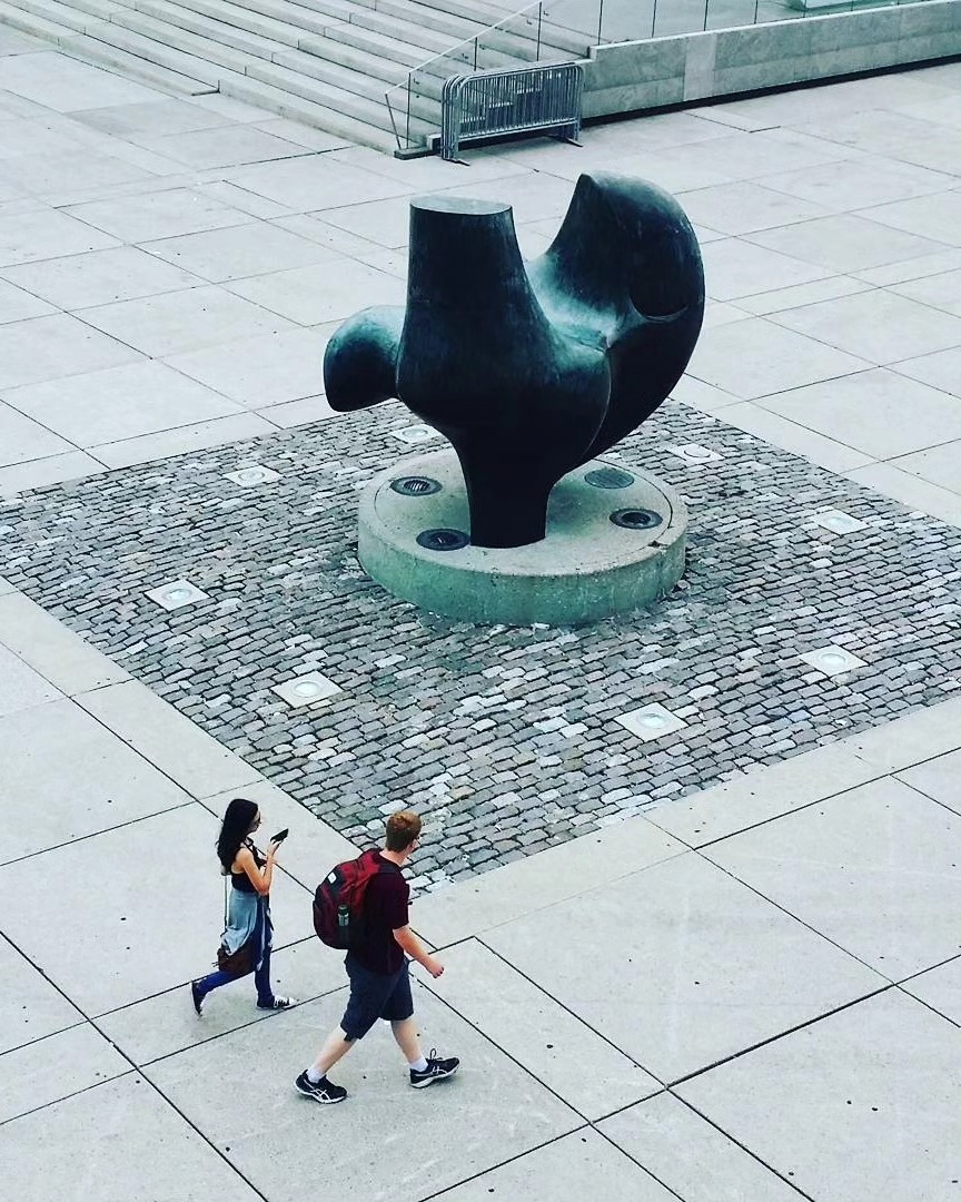 Toronto City Hall sculpture - "The Archer" by Henry Moore