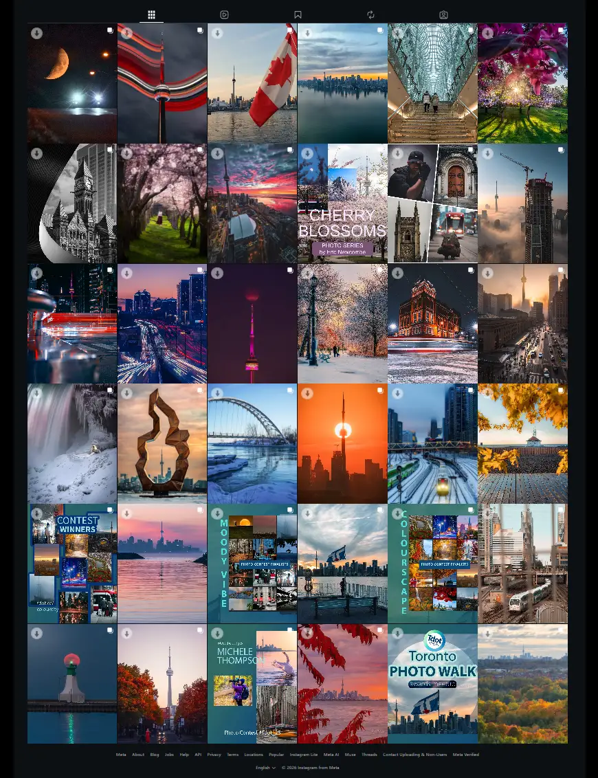 Tdot Shots social IG grid Sept 2026